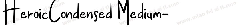 HeroicCondensed Medium字体转换